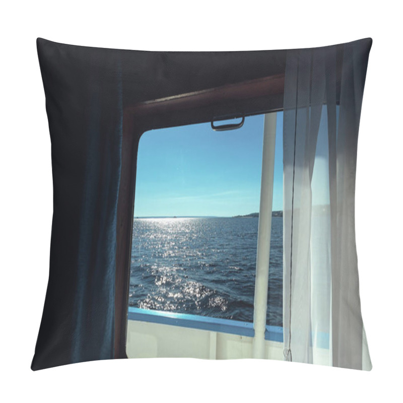 Personality  River View From The Ship's Cabin Pillow Covers