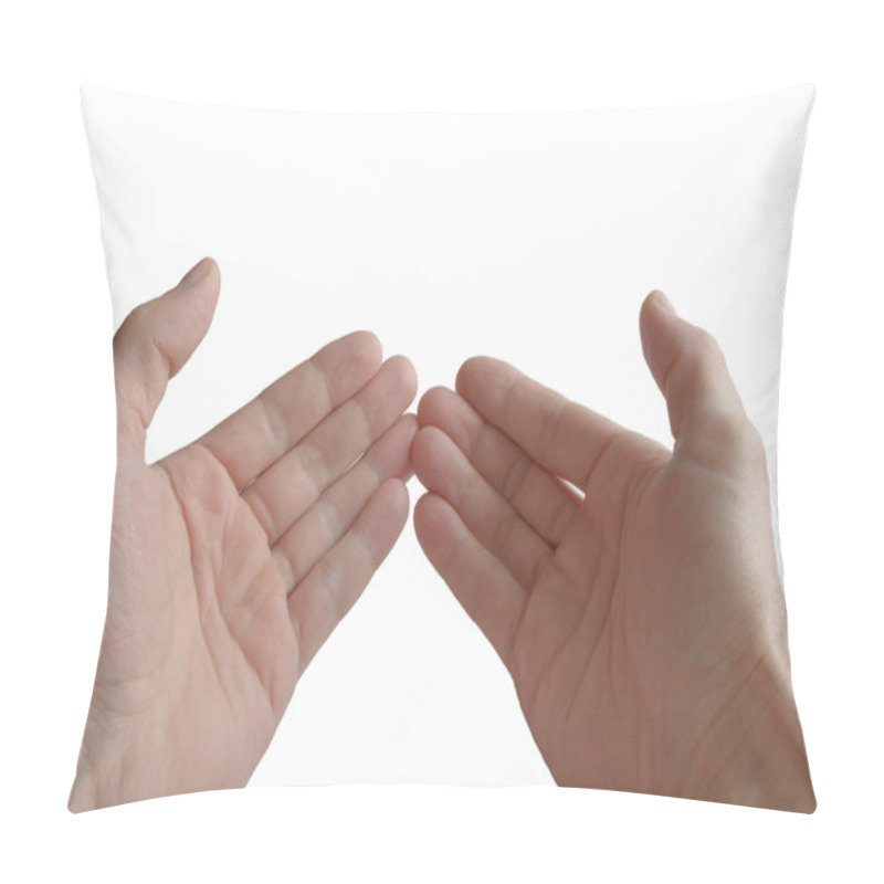 Personality  Two Palms. Pillow Covers