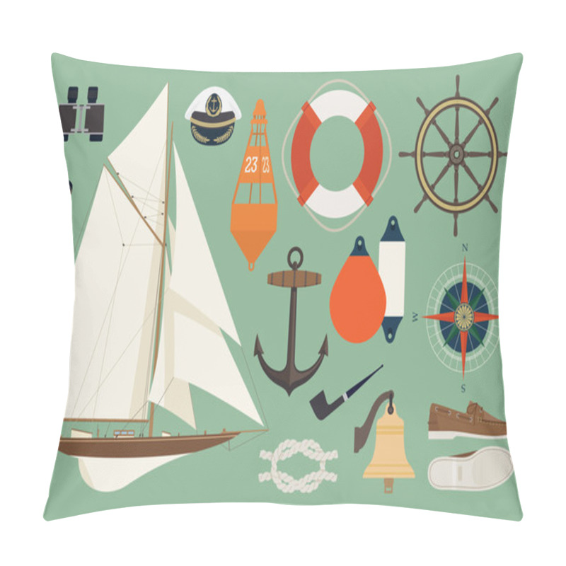 Personality  Marine Themed Set Pillow Covers