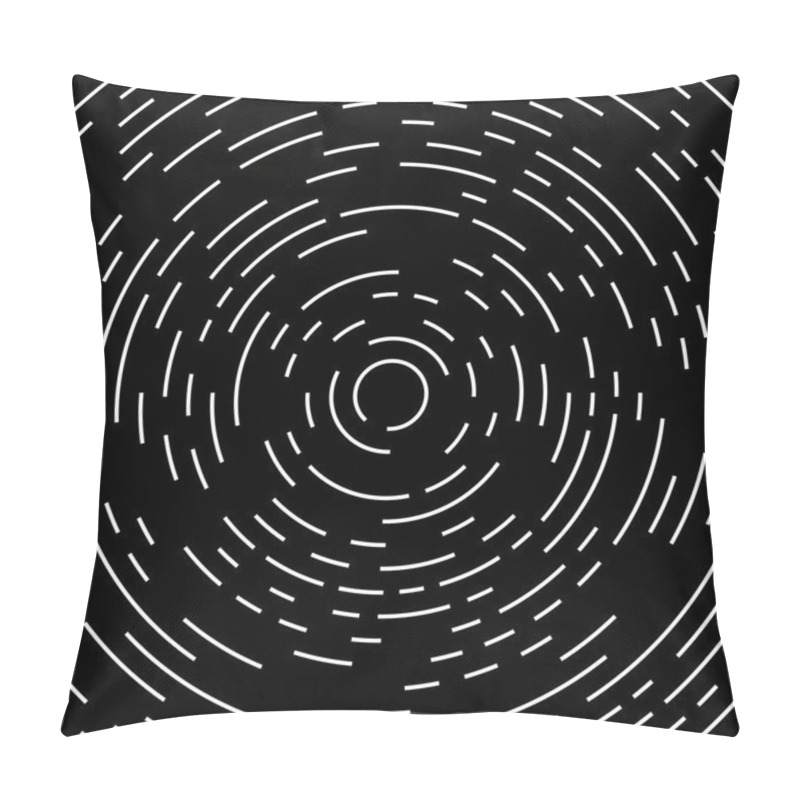 Personality  Circular Spiral Lines Pattern Pillow Covers