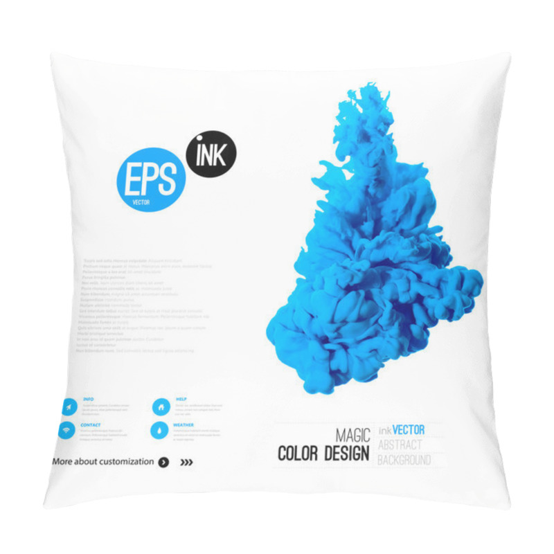 Personality  Vector Abstract Cloud. Pillow Covers