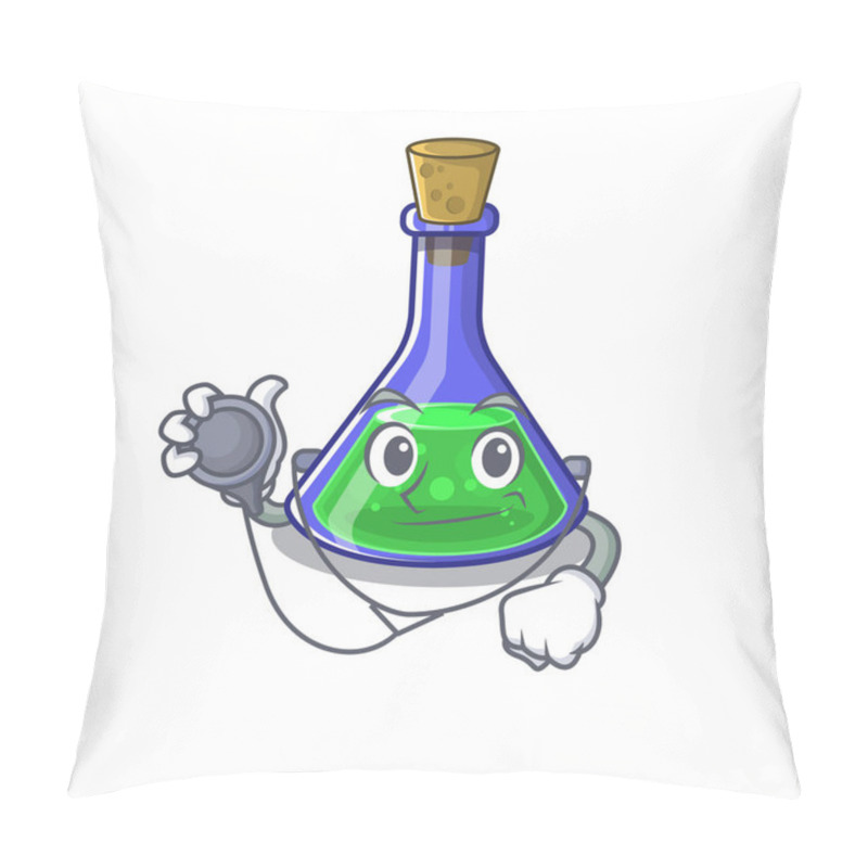 Personality  Doctor Magic Potion In A Mascot Bottle Pillow Covers