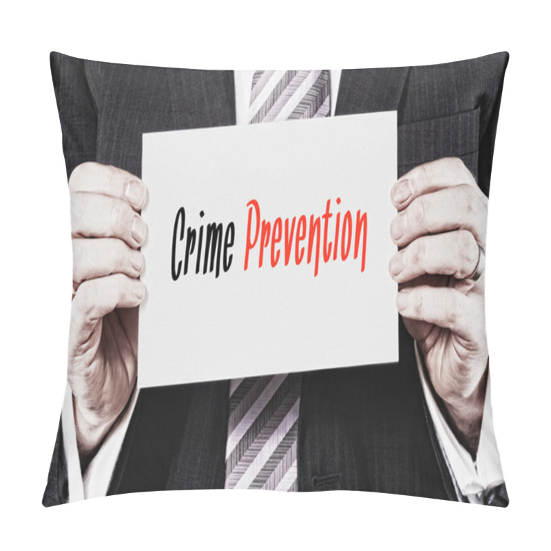 Personality  Crime Prevention Concept Pillow Covers