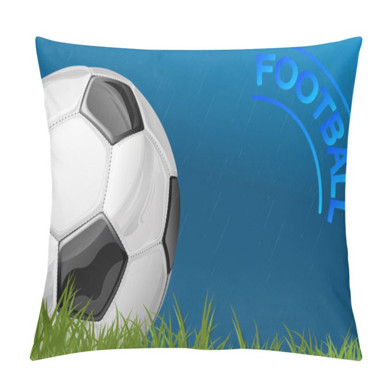 Personality  Football During Rain Pillow Covers