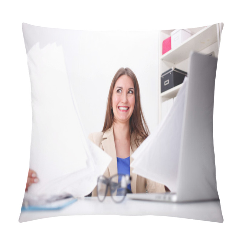 Personality  Business Woman Amazed Pillow Covers