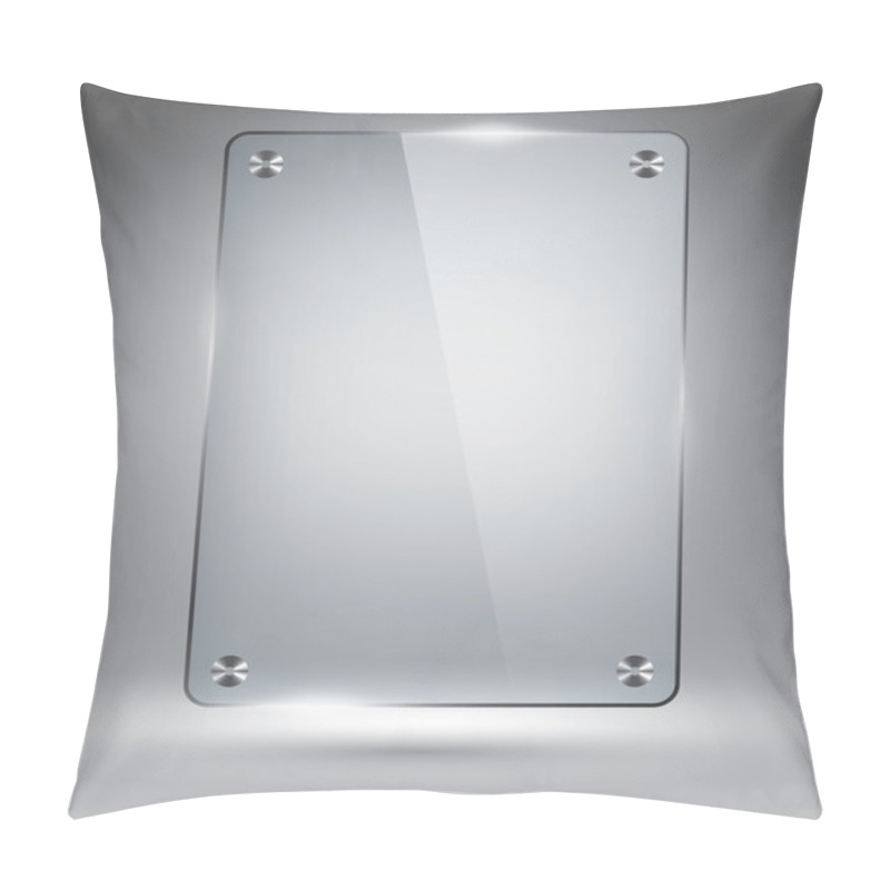 Personality  Glass Frame On Grey Vector Illustration Template For Advertising Pillow Covers