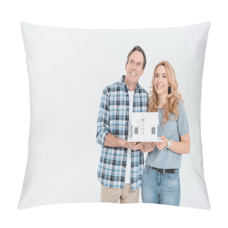 Personality  Couple Holding House Model Pillow Covers