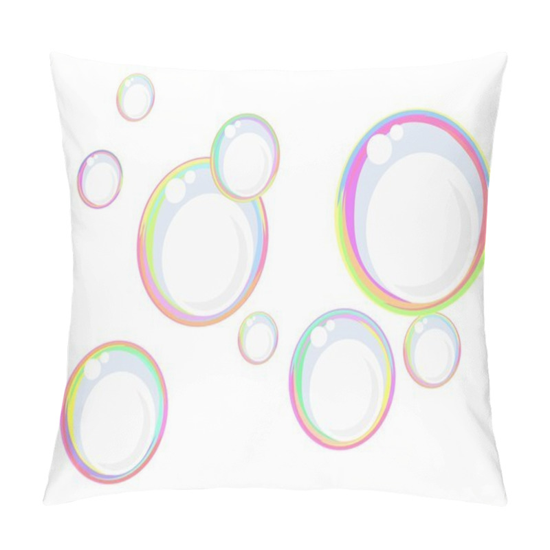 Personality  Rainbow Soap Bubbles Pillow Covers