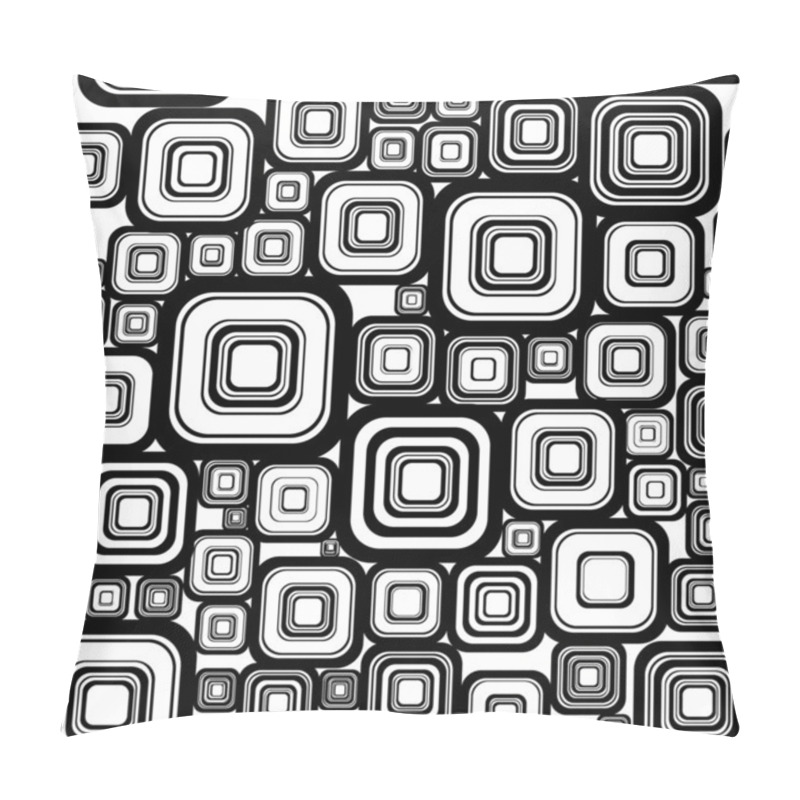 Personality  Seamless Retro Background From Squares. Pillow Covers