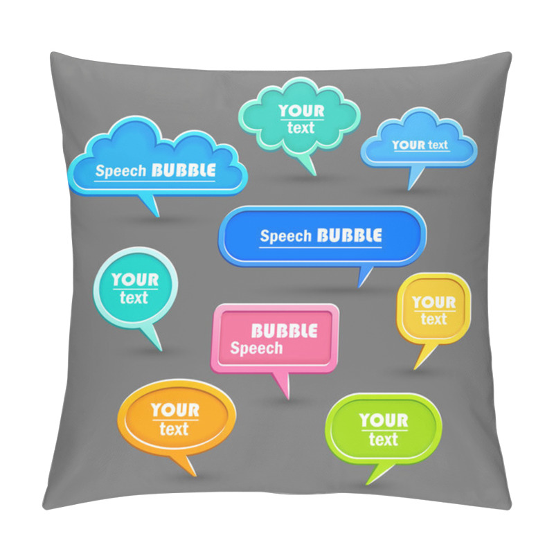 Personality  Speech Bubbles Pillow Covers