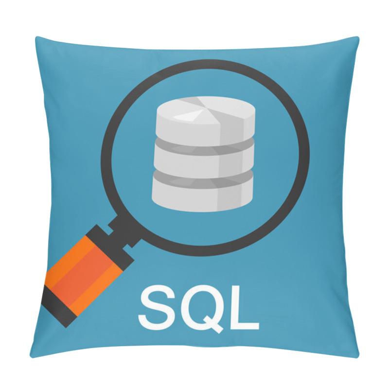 Personality  Sql Structured Query Language Database Search Data Code Pillow Covers