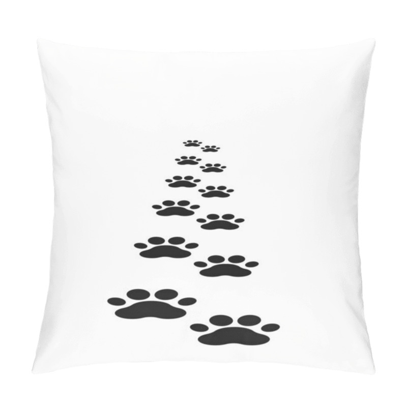 Personality  Cat Footprints 3d Vector Graphics Pillow Covers