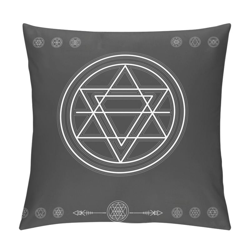 Personality  Set Of Minimal Geometric Shapes. Pillow Covers