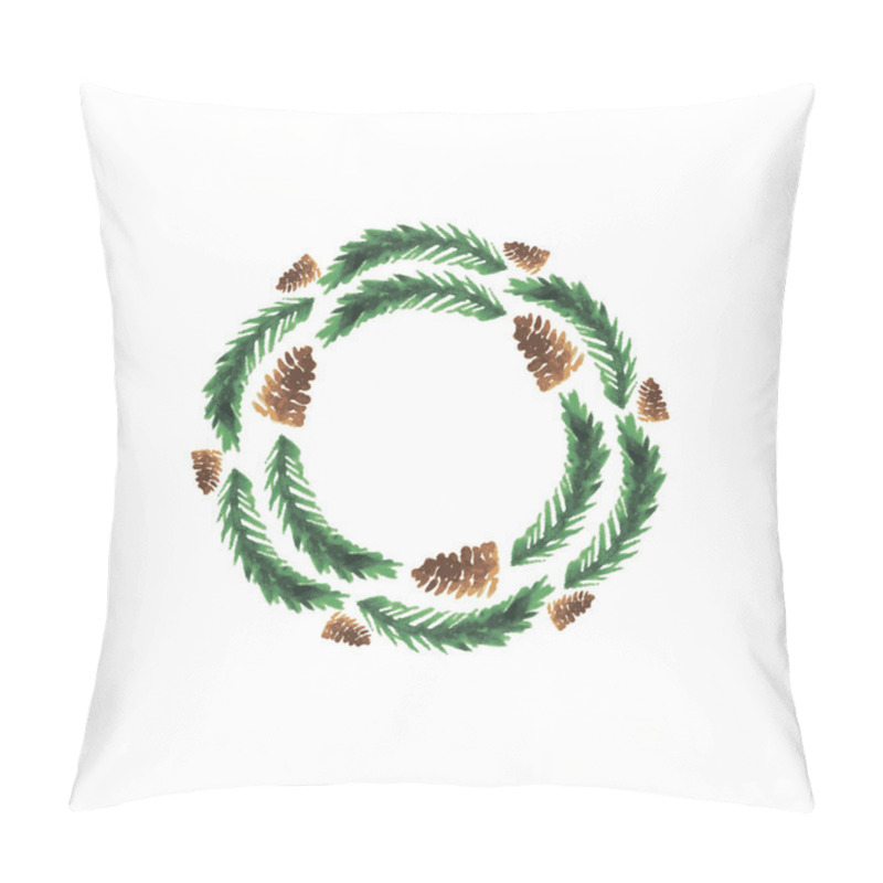 Personality  Christmas Frame, New Year Wreath Pillow Covers