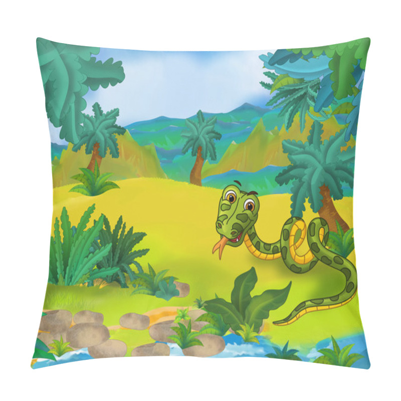 Personality  Cartoon Wild Snake Pillow Covers