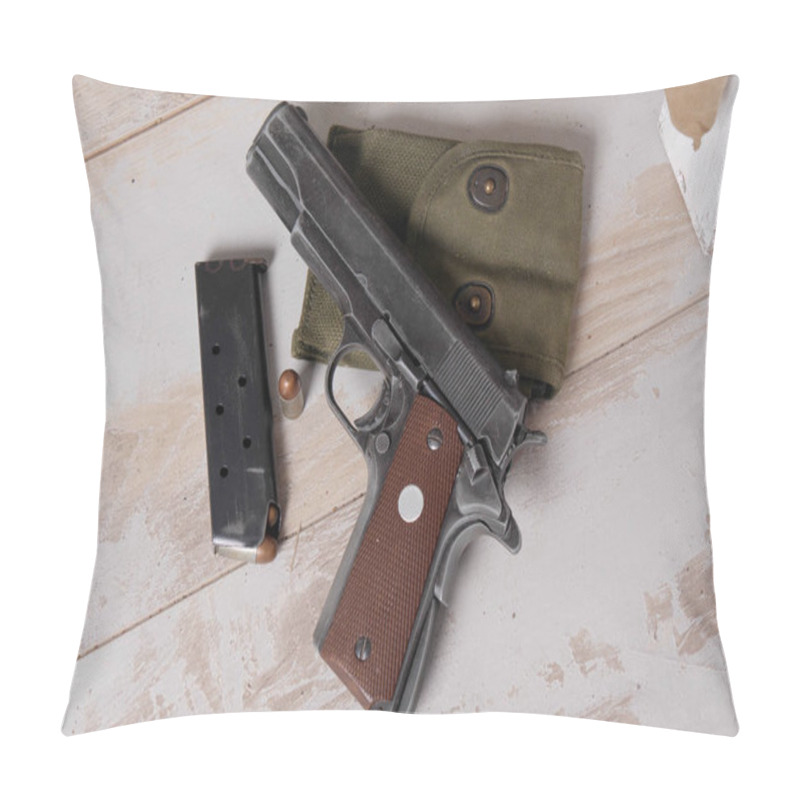 Personality  Handgun M1911 Government With  Cartridges Pillow Covers