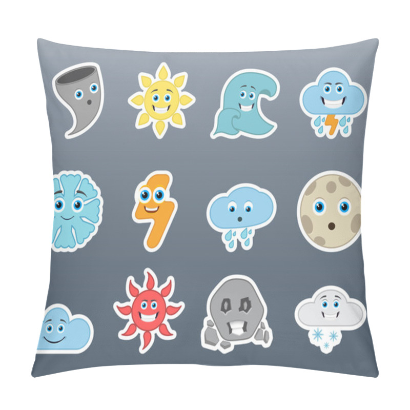 Personality  Stickers Varying Weather Pillow Covers