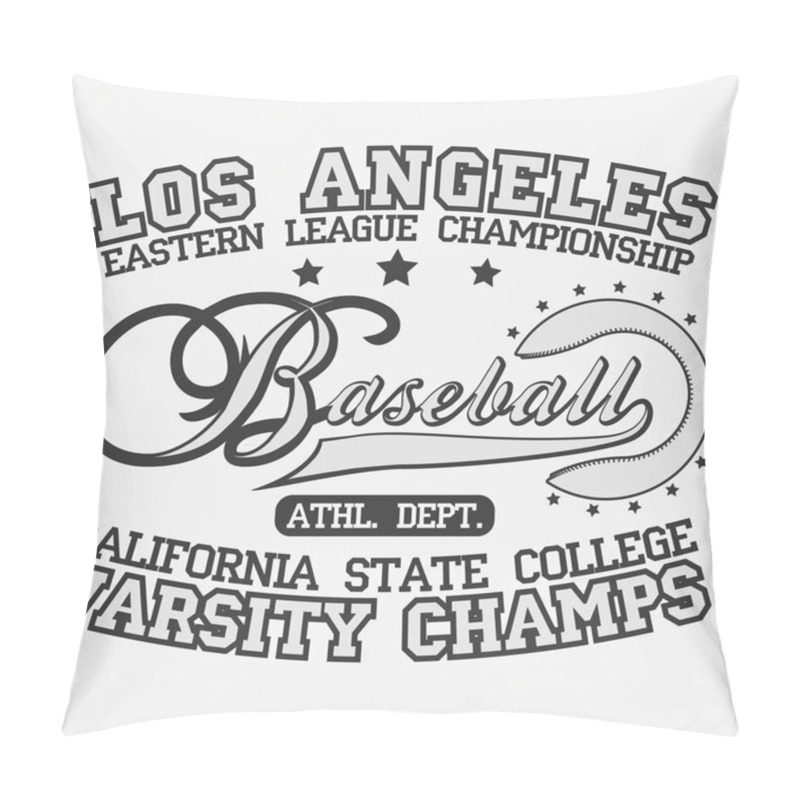 Personality  Baseball Logo Pillow Covers