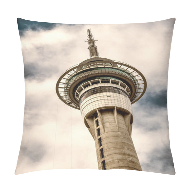 Personality  Sky Tower, Auckland, New Zealand. Pillow Covers