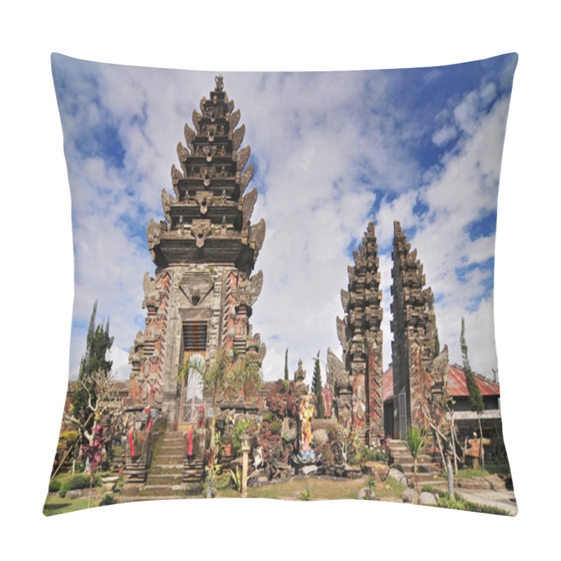 Personality  Pura Ulun Danu Batur In Bali, Indonesia Pillow Covers