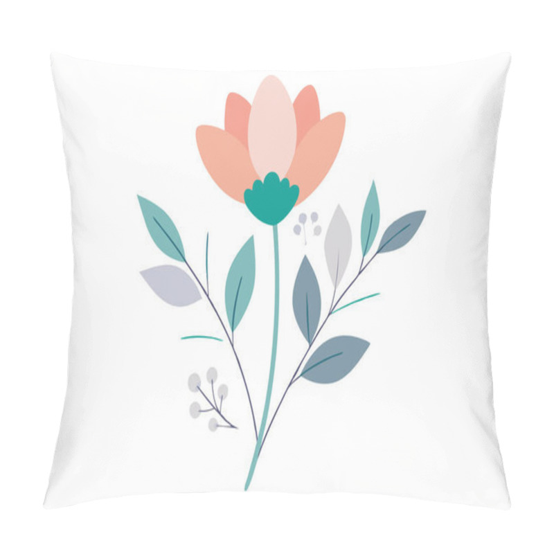 Personality  Minimalist Beautiful Floral Illustration Pillow Covers