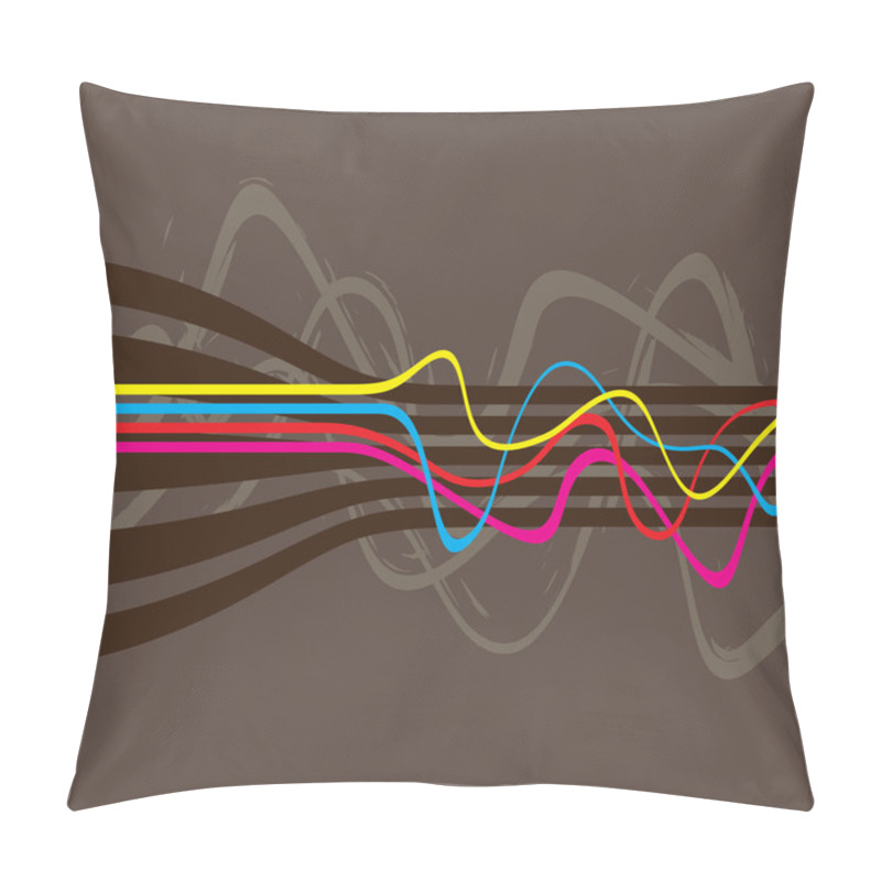 Personality  Squiggle Lines Vector Pillow Covers