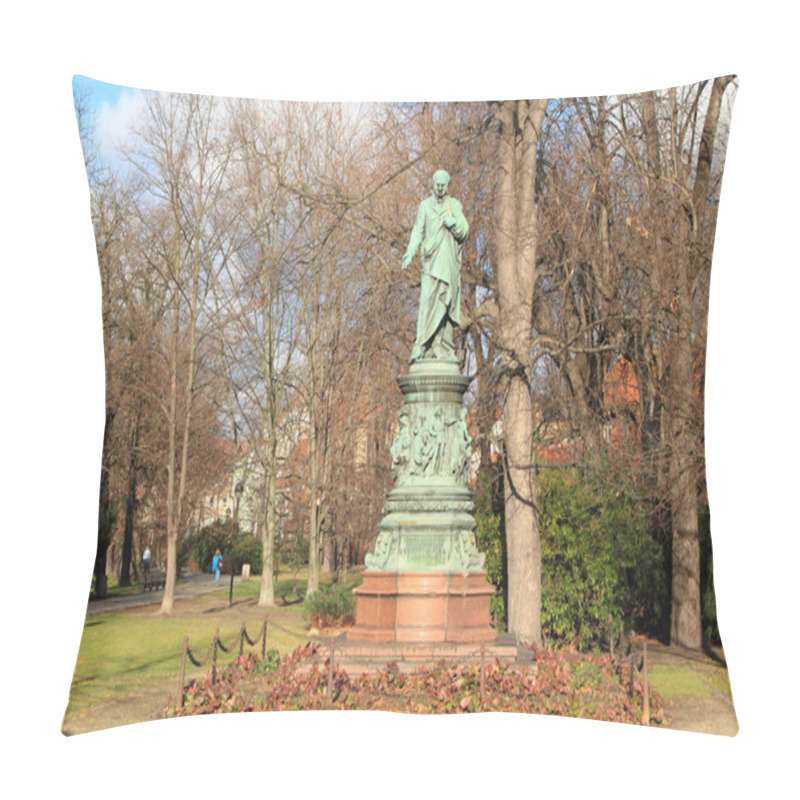 Personality  Ancient Monument. Ceske Budejovice, Czech Republic Pillow Covers