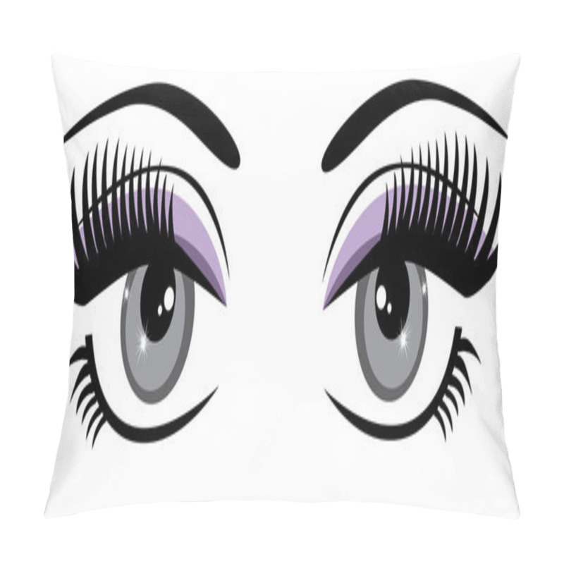 Personality  Eye With Long Lashes Pillow Covers