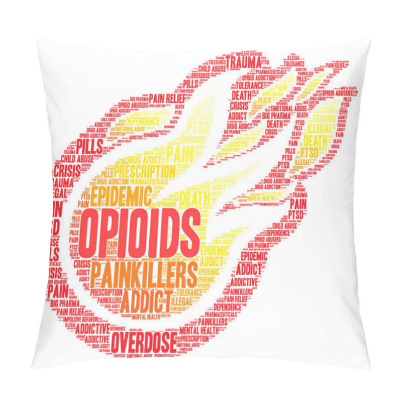 Personality  Opioids Word Cloud Pillow Covers