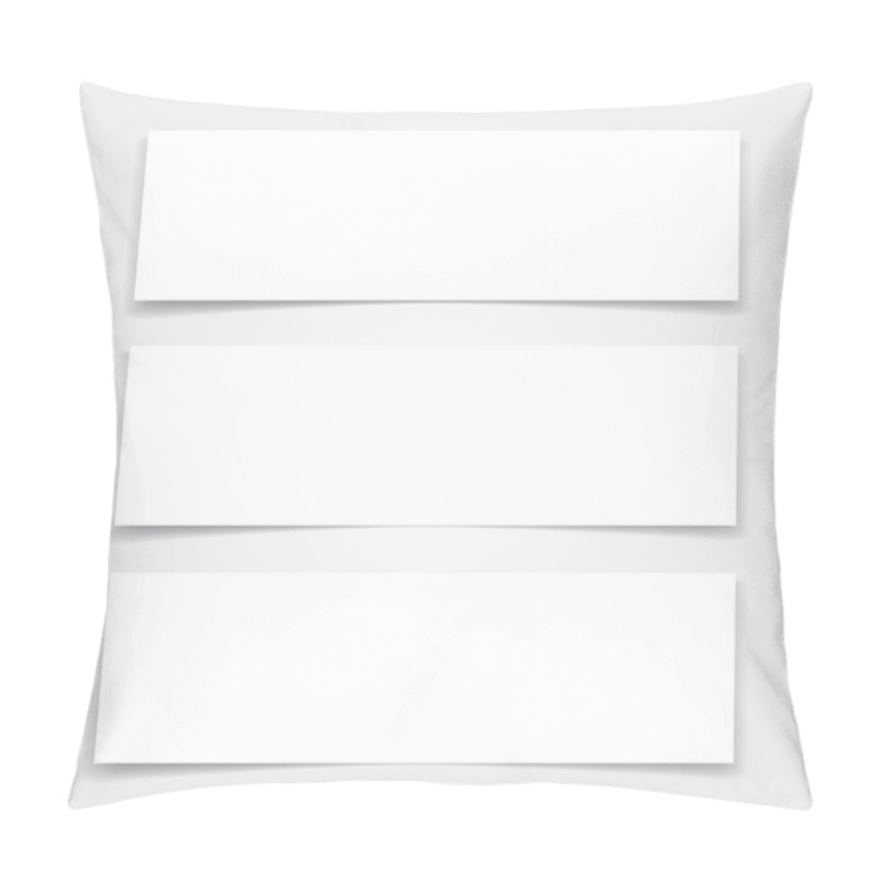 Personality  Blank Banners Mock Up Set. Pillow Covers