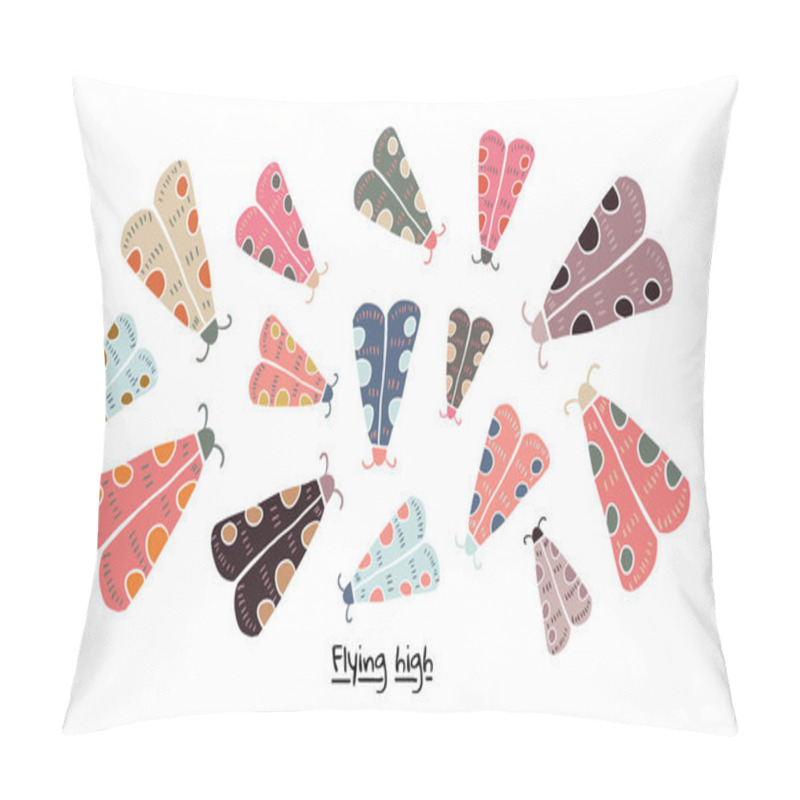 Personality  Decorative Frame With Butterflies Moth  Pillow Covers