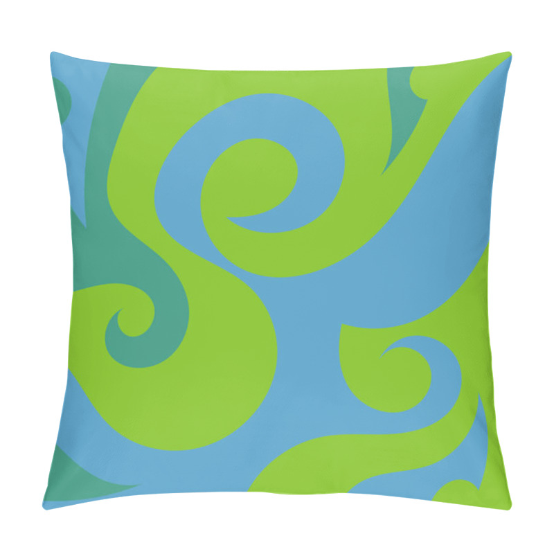 Personality  Abstract Background Presented In Traditional Batik Pattern Vector Liquid And Fluid Pillow Covers