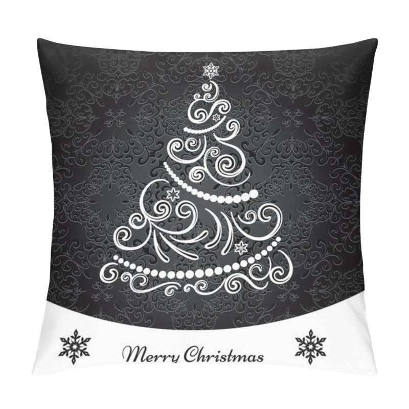 Personality  Christmas Tree Background Pillow Covers