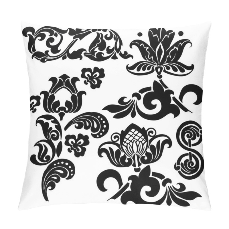 Personality  Floral Ornament Set Pillow Covers