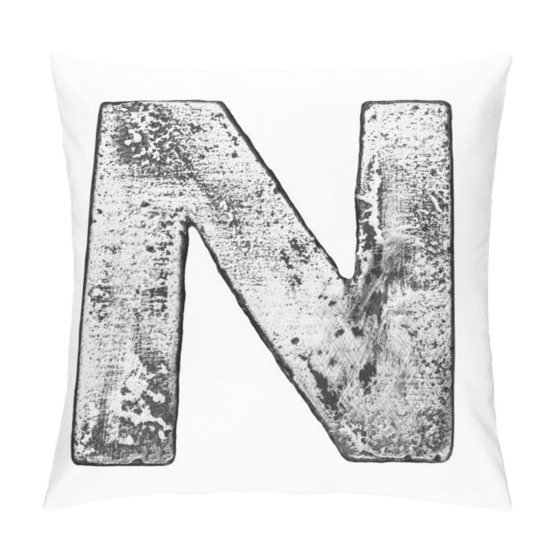 Personality  Metal Letter Pillow Covers