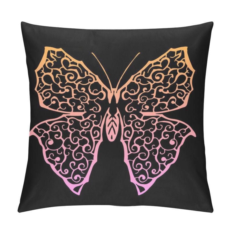 Personality  Butterfly With Gradient Pillow Covers