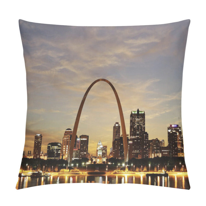 Personality  City Of St. Louis Skyline Pillow Covers