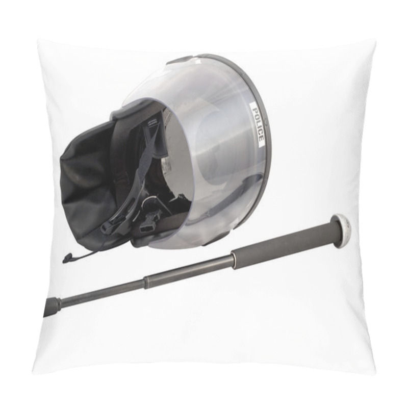 Personality  Police Public Order Equipment, Helmet And Baton Pillow Covers