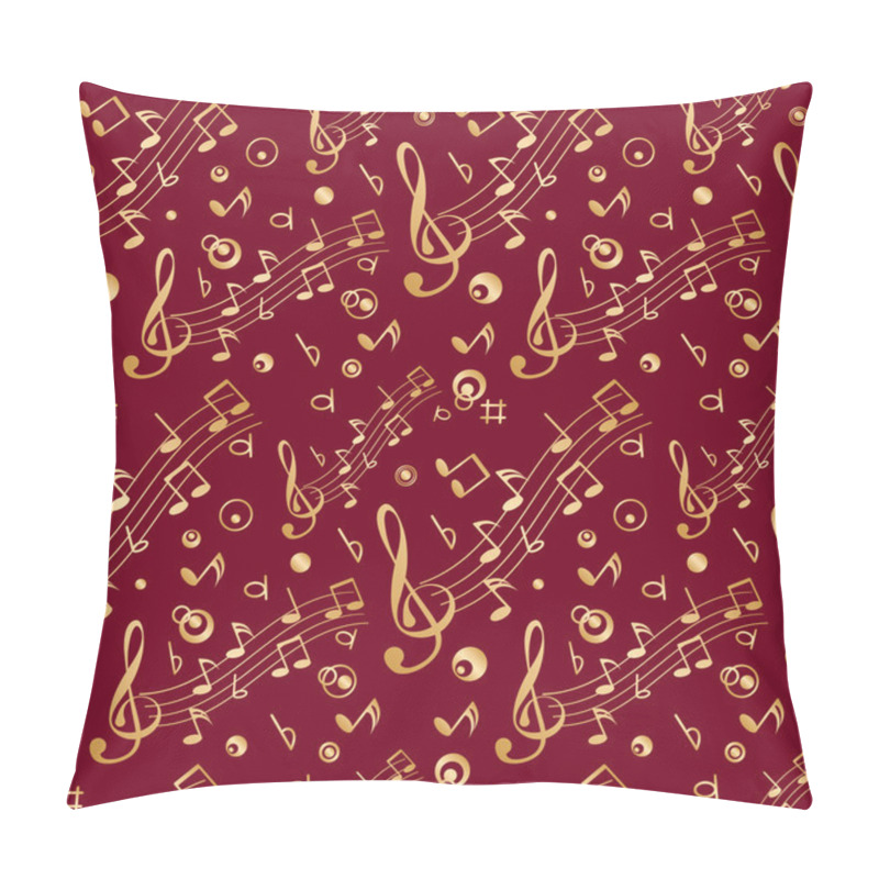 Personality  Seamless With Some Musical Notes Pillow Covers