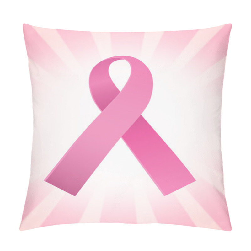 Personality  Composite Image Of Breast Cancer Awareness Message Pillow Covers