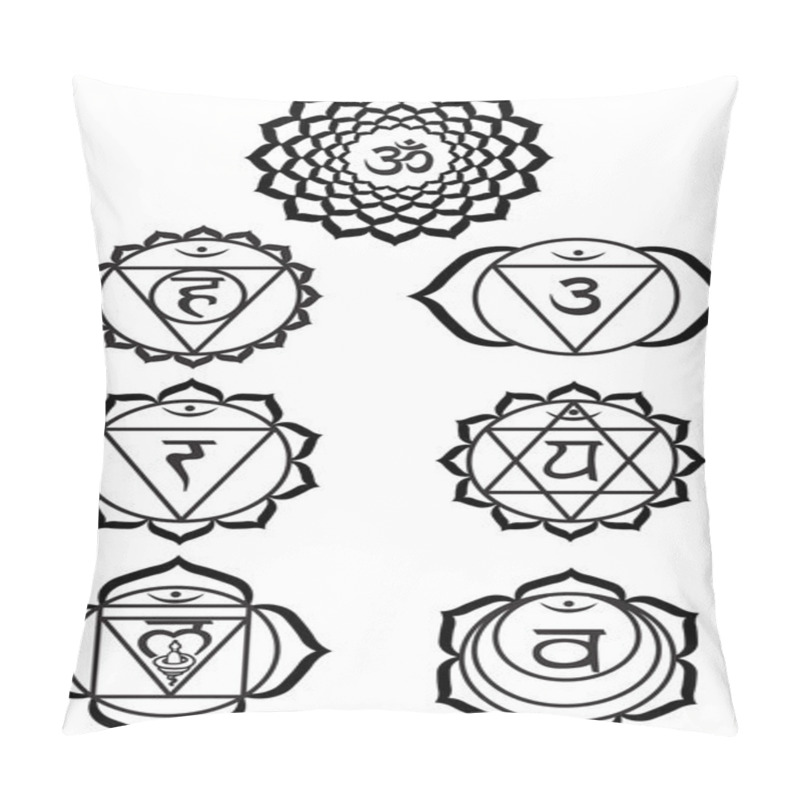 Personality  Seven Chakras Pillow Covers