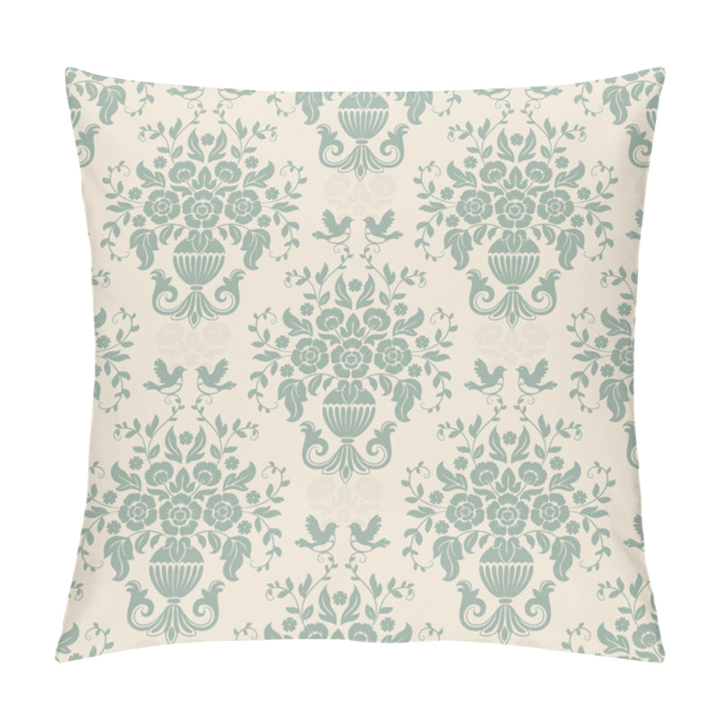 Personality  Blue Baroque Bright Pattern Pillow Covers