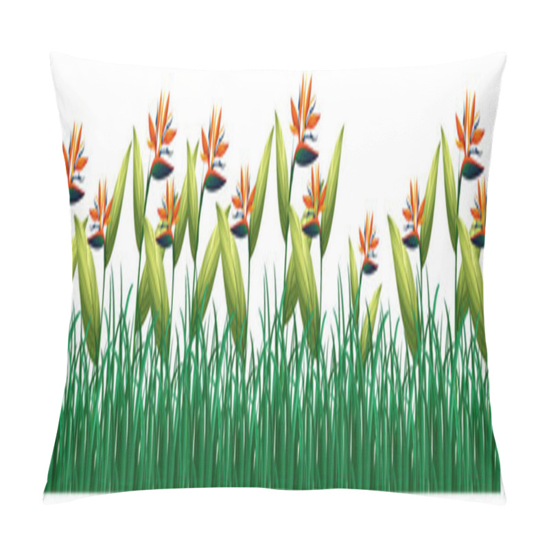 Personality  Bird Of Paradise Flowers In Bush Pillow Covers