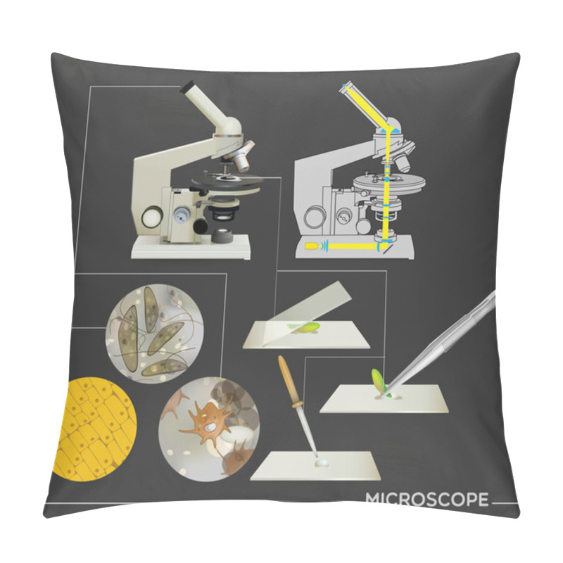 Personality  Molecular Biology Science Icons Pillow Covers