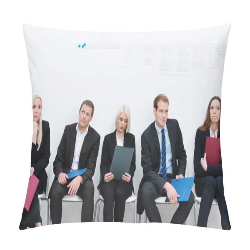 Personality  Group Of Applicants For A Vacant Post Pillow Covers