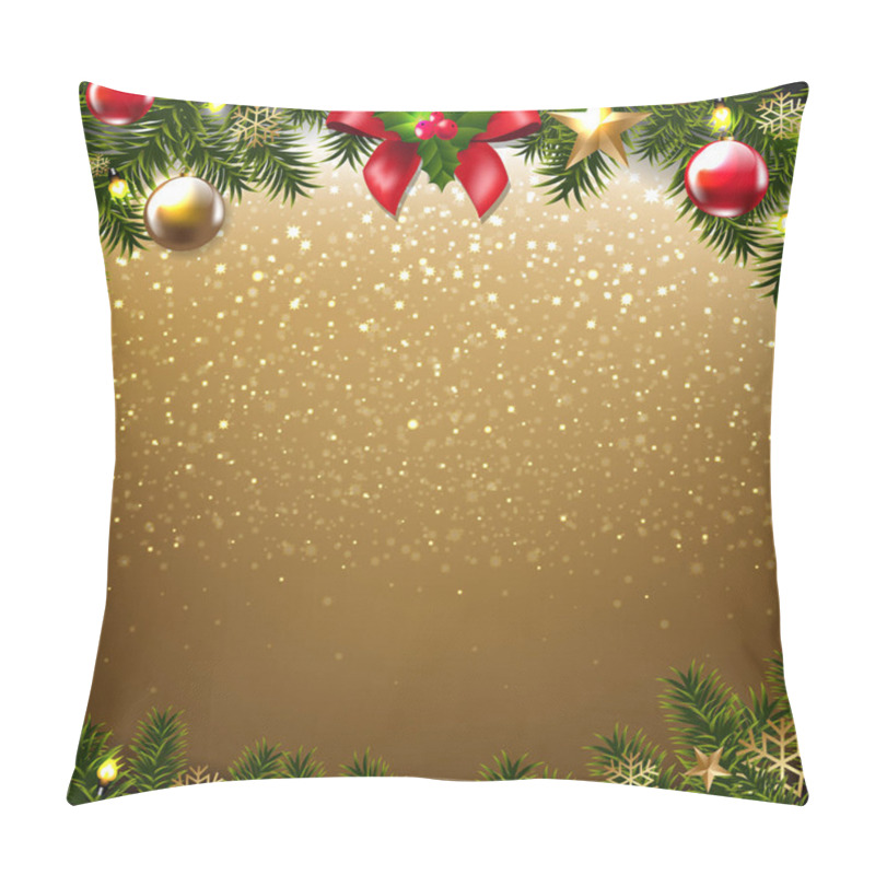 Personality  Christmas Postcard With Gradient Mesh Pillow Covers