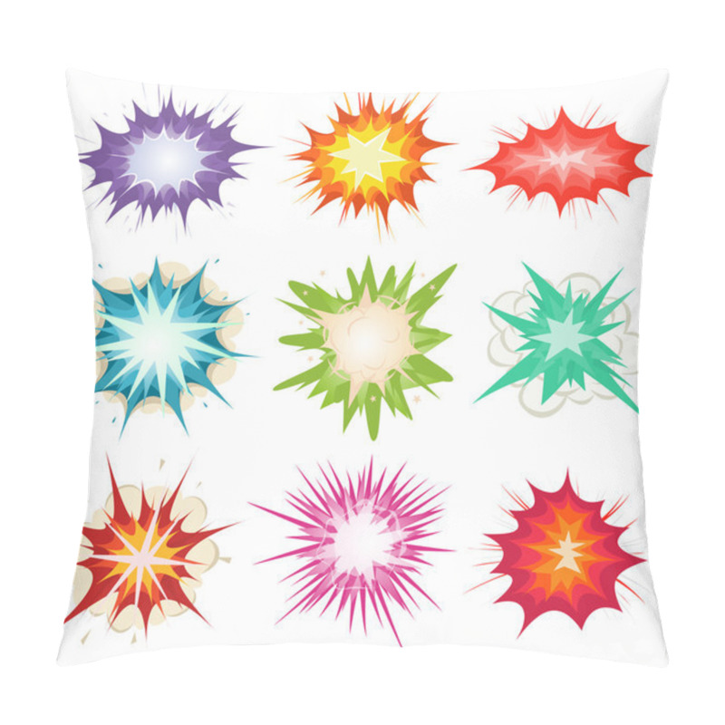 Personality  Comic Book Explosion, Bombs And Blast Set Pillow Covers