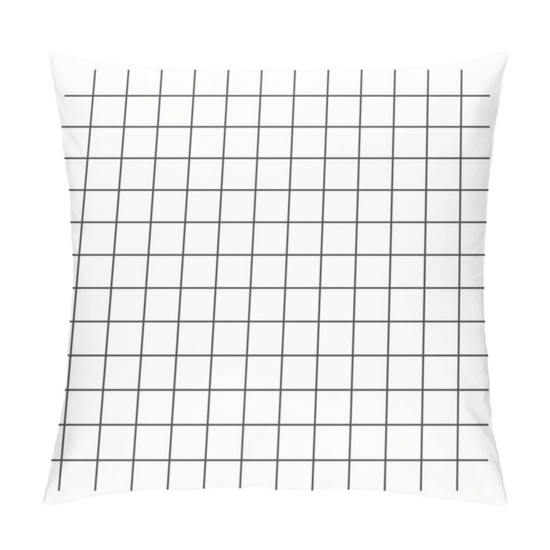 Personality  Cell Grid Texture. Cell Grid Vector Background. Vector Checkered Texture. Isolated On White. Pillow Covers