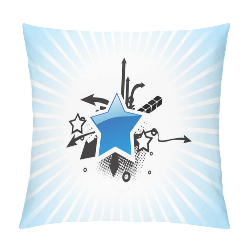 Personality  Blue Wallpaper, Aeros And Stars Pillow Covers