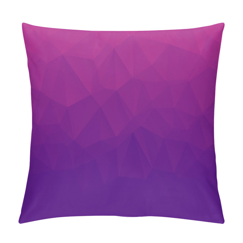 Personality  Shades Of Purple Abstract Polygonal Geometric Background. Low Poly.  Pillow Covers